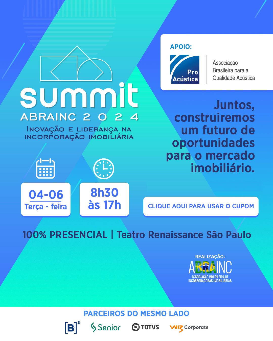 Summit Abrainc 2024: Inovação e liderança na Incorporação Imobiliária