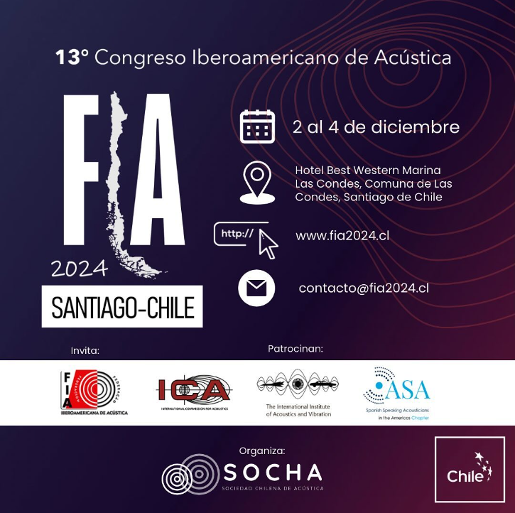FIA 2024 XIII Congresso Ibero-americano de Acústica – Chile
