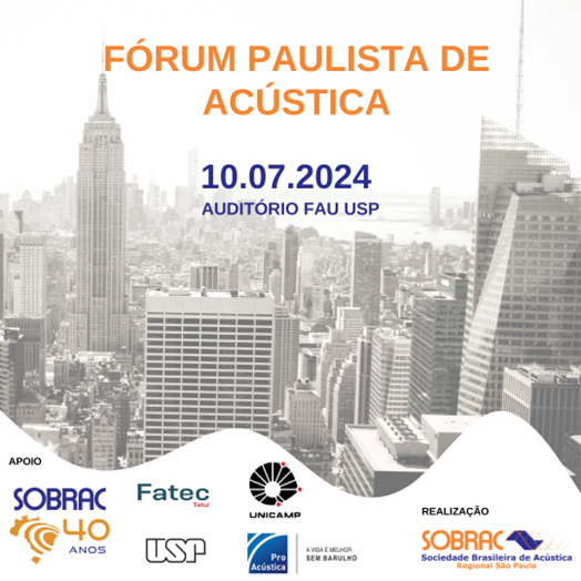 1° Fórum Paulista de Acústica – Sobrac São Paulo